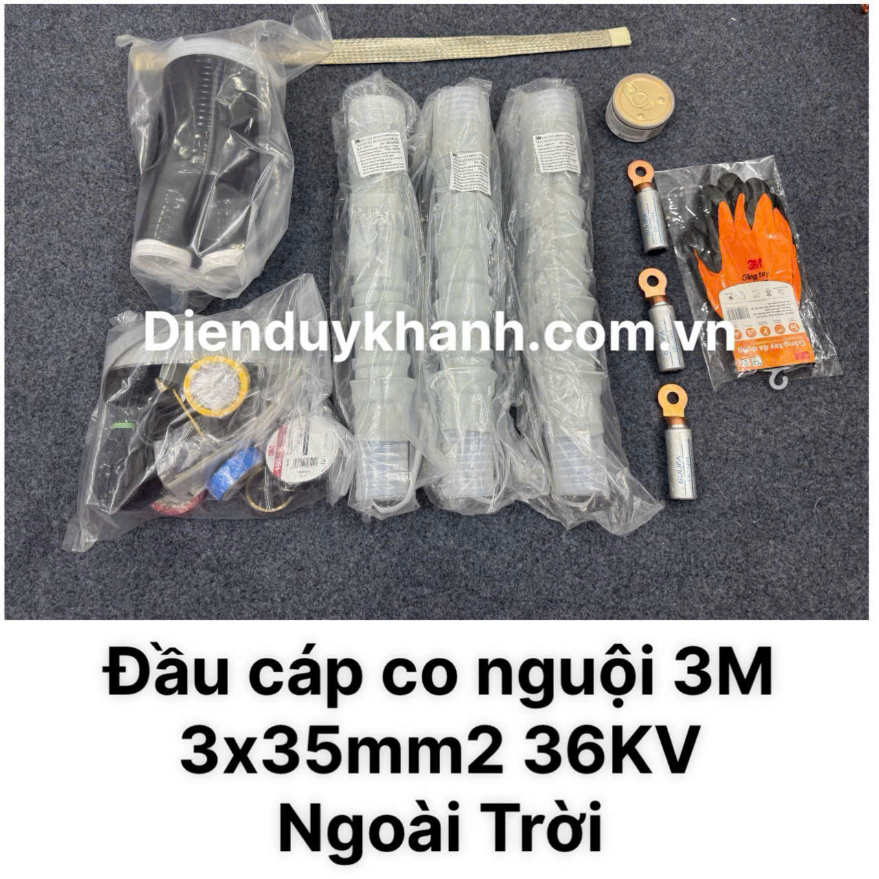 Đầu Cáp Co Nguội Trung Thế Ngoài Trời 36KV OD 3C QTII(K)8S-33-35 (3x35mm2)